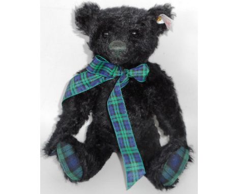 Steiff Bear. 662386 teddy 30, black, musical. Boxed as new. 