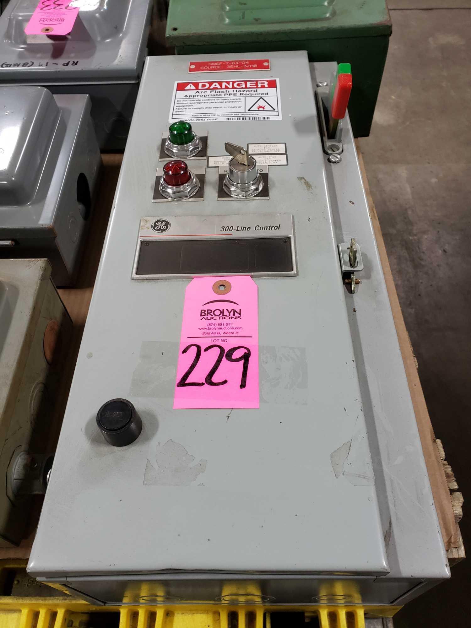 GE 300 line control safety switch. This item can be picked up onsite ...