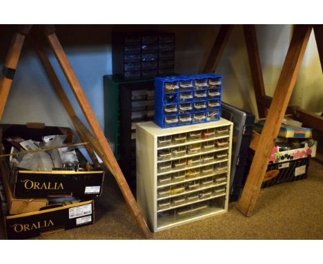 Various tools, electrical and other accessories, screws, nails etc   Condition: 