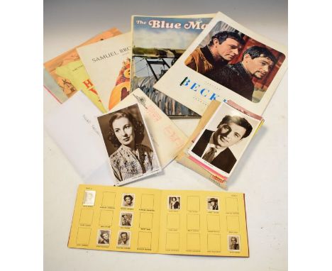 Quantity of various vintage postcards and programmes relating to Film and Theatre   Condition: 