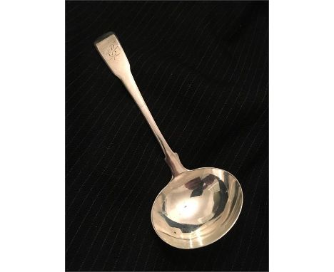 A silver ladle hallmarked London 1805 (50g)