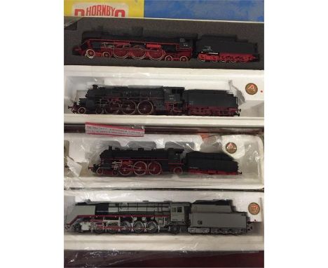 Four Liliput model trains 105 03, 1802, 4003, 4502