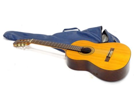 A Japanese Kimbara acoustic guitar, model number 175, 101cm L.