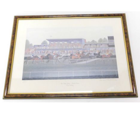 Vincent Haddelsey (1934-2010). The Waterjump, Market Rasen, artist signed limited edition print, 68/500, 30cm x 46cm.