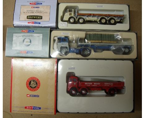 Group of three Premium Edition Corgi vehicles, truck No 29202 Russell of Bathgate, No 11801 Scottish & Newcastle and No CC102