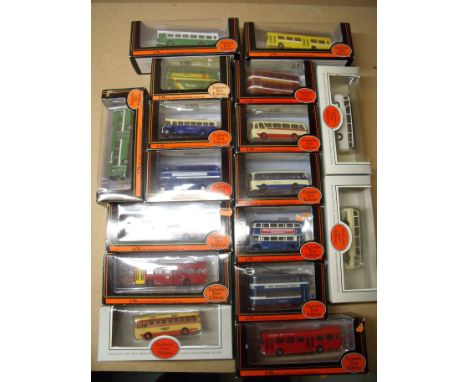 17 boxed die-cast Exclusive First Edition and EFE collectors buses and coaches 