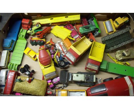 Selection of various Tonka, Corgi, Matchbox and other die case vehicles in one box 