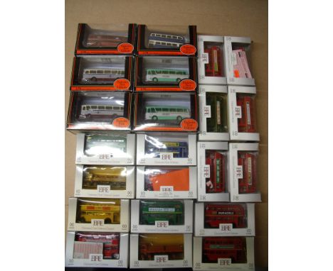 22 boxed Exclusive First Edition and EFE die-cast collectors coaches and buses 