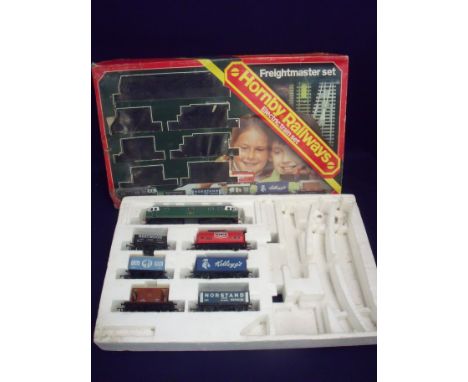 Boxed Hornby OO gauge electric Freightmaster set with diesel BRD7063 engine 