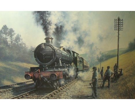 Large framed and mounted Don Breckon rail print 
