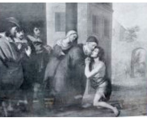 AFTER MURILLO, 'The Prodigal Son Cast Out', and 'The Prodigal Son Returns', a pair of black and white prints; together with a