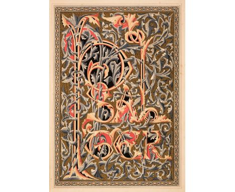 Jones (Owen). The Psalms of David Illuminated, [London: Day &amp; Son, 1861], chromolithograph ornamental and printed titles,