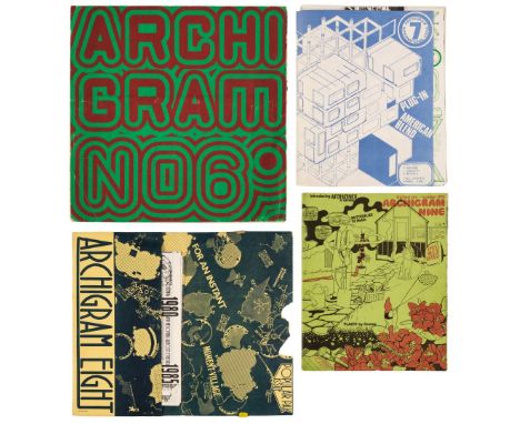 Archigram. Archigram, edited by Peter Cook, 4 issues, numbers 6, 7, 8 &amp; 9, London, 1965-1970, numerous illustrations and 