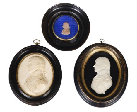 * Nelson (Horatio, 1758-1805). A collection of miniature portraits, including a wax profile after Catherine Andras, uniformed