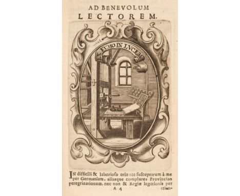 Emblemata.- Saavedra (Fajardo Diego de). Idea principis Christiano-politici 101 sijmbolis expressa, Amsterdam, Jacob van Meur