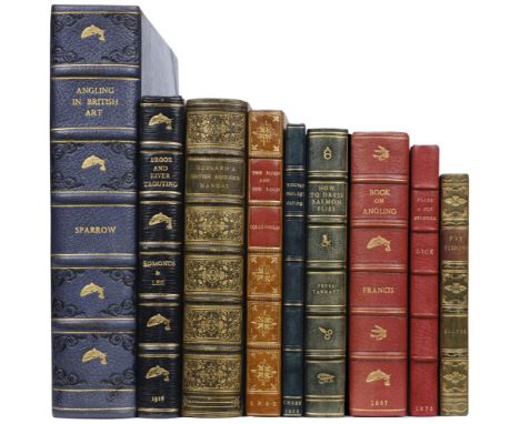 Fine Bindings. Sparrow (Walter Shaw). Angling in British Art through five centuries..., London: John Lane and the Bodley Head