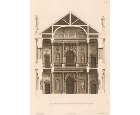 Jones (Inigo). The Designs of Inigo Jones, Consisting of Plans and Elevations for Publick and Private Buildings, publish'd by
