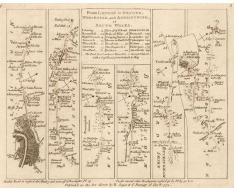Jefferys (Thomas). Jefferys's Itinerary; or Travellers Companion, through England, Wales, and Part of Scotland, containing al