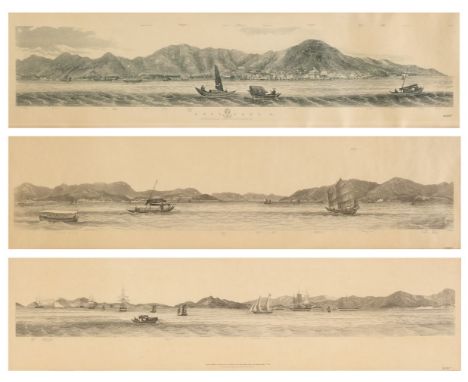 * Hong Kong. Heath (Lieut L. G.). Hong Kong &amp;c. As seen from the Anchorage drawn by Lieut. L. G. Heath of H. M. S. Iris, 