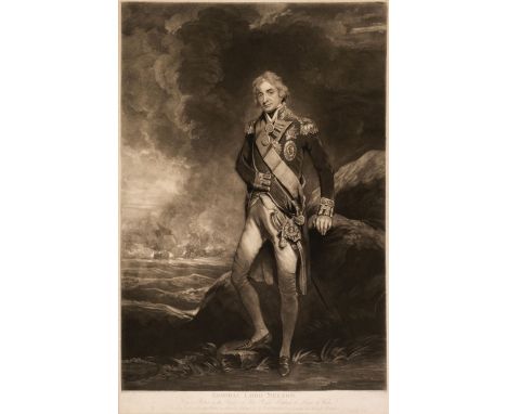 * Admiral Nelson. Turner (Charles), Admiral Lord Nelson..., Colnaghi &amp; Co. Jany. 9th 1806, uncoloured full-length mezzoti