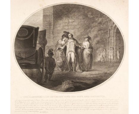 * Gillray (James). Col. Gardiner's Last Interview with his Wife and Daughter, published R. Wilkinson, Feby. 1st 1786, uncolou