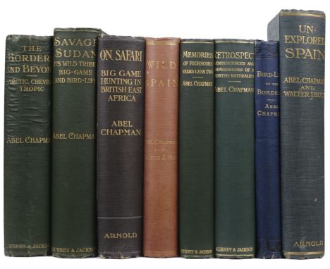 Chapman (Abel). The Borders and Beyond, 1st edition, London: Gurney and Jackson, 1924, colour frontispiece, full-page colour 