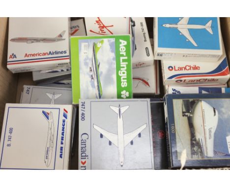 TWENTY TWO SCHABAK 1:600 SCALE MINT AND BOXED DIE CAST MODELS OF PASSENGER AIRCRAFT, VARIOUS, boxes mainly good (22)