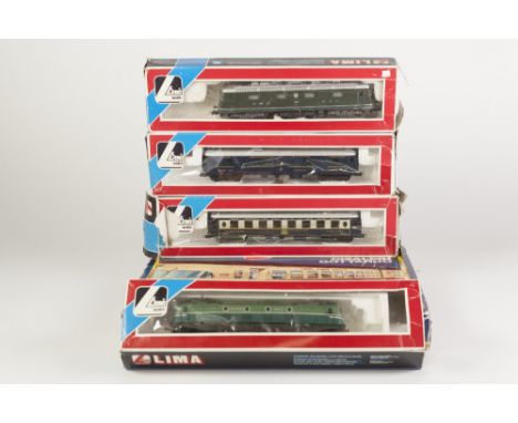 LIMA MODELS BOXED 00 GAUGE GOLDEN SERIES - TRANS EUROPEAN EXPRESS high speed mainline unit including two coaches in cream and