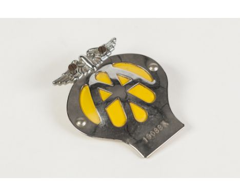 AA AUTOMOBILE BADGE, numbered 19088A
