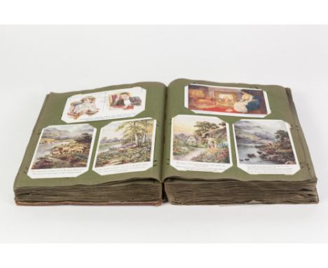 EARLY TWENTIETH CENTURY ALBUM OF POSTCARDS, varied selection of Birthday and other greetings cards to also include GOOD SELEC