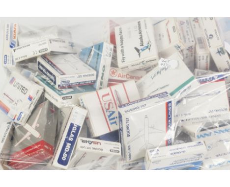 FIFTY ONE SCHABAK MAINLY 1:600 SCALE MINT AND BOXED DIE CAST MODELS OF PASSENGER AIRCRAFT, VARIOUS, boxes mainly good (51)