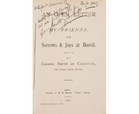 Child Labour.- Smith (George, of Coalville) The Cry of the Children from the Brickyards of England: a Statement and Appeal, s