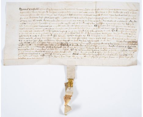Kent, Ramsgate.- Charter, Aymer Sander of the parish of Saint Lawrence to Thomas Sampson of Ramsgate sale of a messuage in Ra