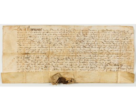 Lancashire now Cumbria.- Bryan William of Lindale in the Parish of Cartmel grant to his son Thomas William of Sealford in Wes