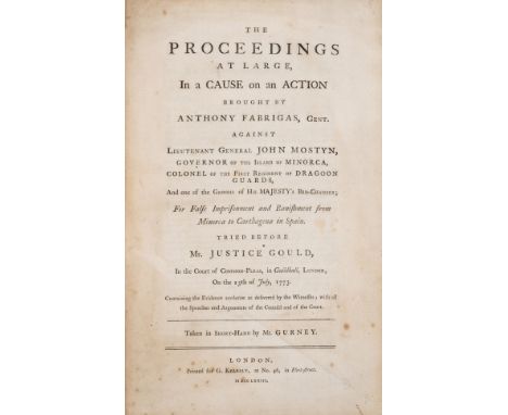 Naval &amp; Military.- McArthur (John) Principles and Practice of Naval and Military Courts Martial, 2 vol., second edition, 