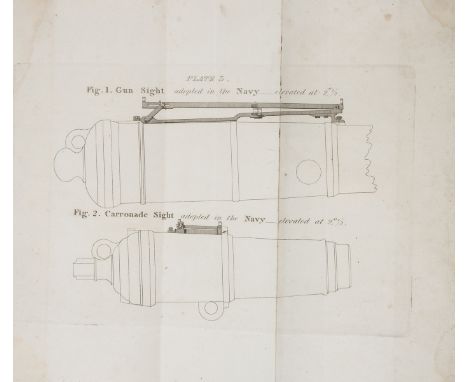 Maritime.- Congreve (Maj. Gen Sir William) A Description of the Sights, or, Instruments for Pointing Guns...for the Use of th