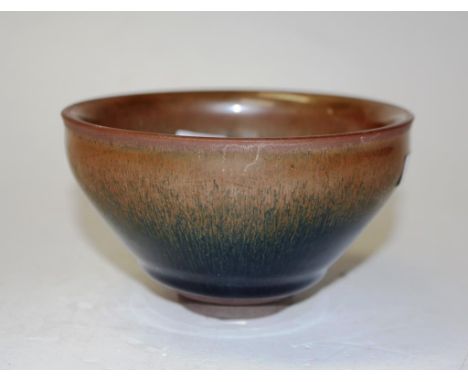 Chinese ceramic brown glaze bowl diameter 12cm approx