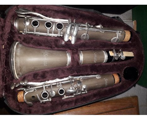 A Sonata clarinet in case.  