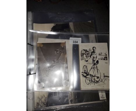 Various vintage cycling photos and postcards, mainly relating to the Preston Wheelers.  
