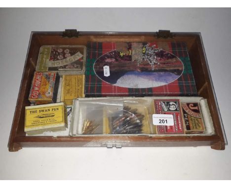 A display case containing several hundred pen nibs including Wm Mitchell Italic, Round Hand, Cursive; Osmiroid 35 etc  