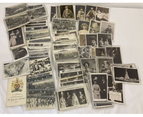 150 assorted Victorian &amp; vintage Royalty related postcards.  