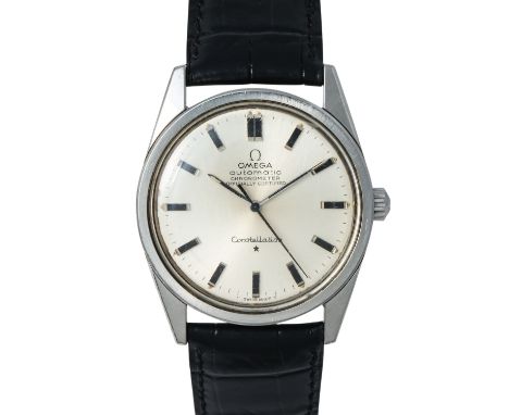 OMEGA Constellation Chronometer, Ref. 167.021. Herren Armbanduhr. Ca. 1960er Jahre. Stahl. Automatikwerk Kaliber 712. Neues L