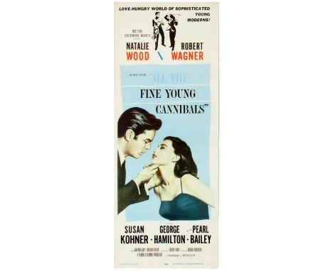 Movie Original Vintage Poster All the Fine Young Cannibals Starring Natalie Wood and Robert Wagner. Directed by Michael Ander