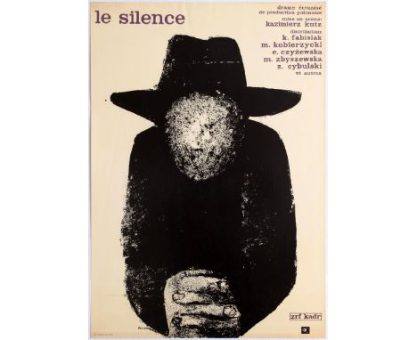 Movie Original Vintage Poster for the Polish film Le Silence (Milczenie) – Waldemar Swierzy – Original Vintage Poster in Fren