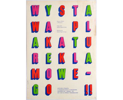 Advertising Original Vintage Poster for an Exhibition of Advertising Original Vintage Poster (Wystawa Plakatu Reklamowego) - 