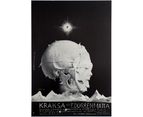 Polish Movie Original Vintage Poster for the Italian film The Most Wonderful Evening of My Life (Kraksa wg F. Durrenmatta) – 