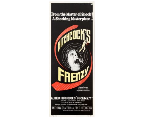 Movie Original Vintage Poster Frenzy by Alfred Hitchcock Starring Jon Finch, Alec McCowen, Barry Foster. Country: USA. Year: 