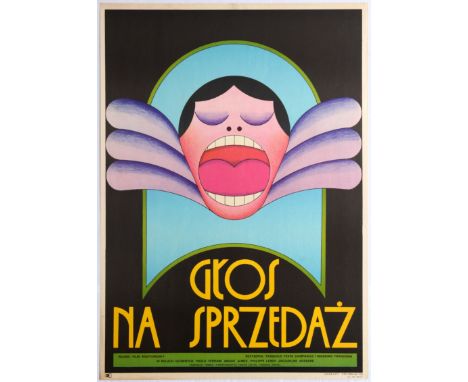 Polish Movie Original Vintage Poster for the 1964 Italian film White Voices (Gros na Sprzedaz) - Andrzej Krajewsk Directed by