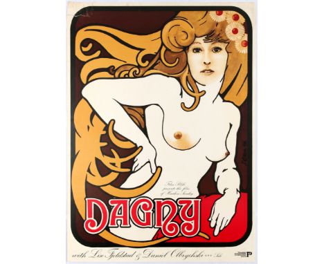 Polish Movie Original Vintage Poster for the Norvegian film Dagny – Directed by Haakon Sandøy Starring: Lise Fjeldstad, Danie