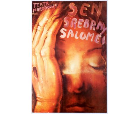 Polish Advertising Original Vintage Poster for the theatre play Salomeas Dream of Silver (Sen Srebrny Salomei) – Jerzy Czerni